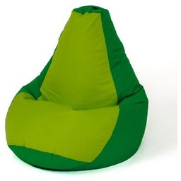GO GIFT Pufa worek Grusza XXL Zielony-jasnozielony 140 x 100 cm