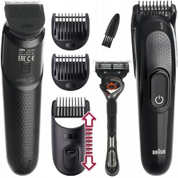 Braun Series 3 Maszynka do włosów, Trymer, Golarka Wszystko w jednym Hq
