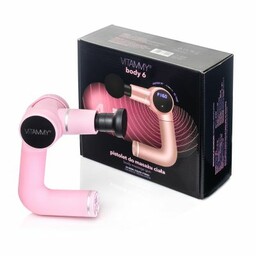 VITAMMY body 6 różowy Pistolet do masażu ciała masażer, lekki i bezpieczny pistolet do samodzielnego