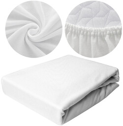 Prześcieradło Jersey z Gumką Tyrs 014 Biały 180x200