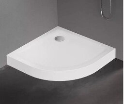 New Trendy Mild brodzik akrylowy półokrągły 90x90x11,5cm biały B-0601