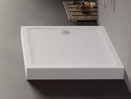 New Trendy Mild brodzik akrylowy prostokątny 80x90x11,5 cm biały B-0611
