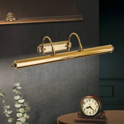 ORION Oświetlenie obrazów Gustav z mosiądzu, 70 cm Gustav, możliwość ściemniania, mosiężny / złoty, salon / jadalnia, mosiądz, antyczny