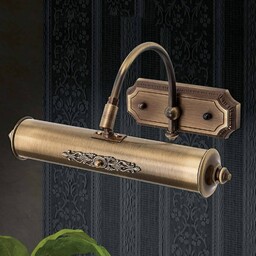 ORION Oświetlenie obrazów Gustav postarzany mosiądz 30cm Gustav, możliwość ściemniania, brązowy / mosiężny, salon / jadalnia, mosiądz, antyczny