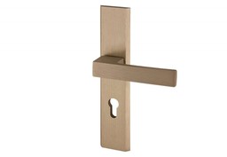 Klamka AXA Haga ++ 92 WB, kolor F9 - tytan (grubość drzwi 74-83 mm)