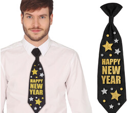 Krawat sylwestrowy Happy New Year - 1 szt.