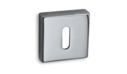 ROZETA KWADRATOWA CONVEX QR5 CHROM KLUCZ