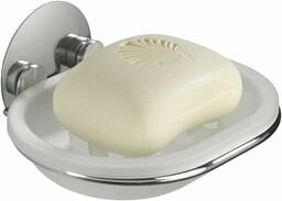 Wenko 18776100 TurboLoc mocowanie mydelniczki bez wiercenia, stal metalowa, 13 x 6 x 11 cm, chrom