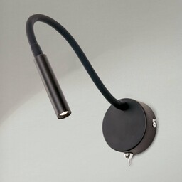 ORION Kinkiet LED Colin, czarny, sypialnia, aluminium, nowoczesny