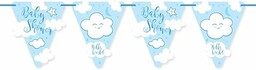 Folat - Niebieska Girlanda Baby Shower Boy Bunting - 6m