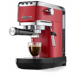 Tchibo Lapressa Ekspres Kolbowy Czerwony 15bar Spieniacz Klasyka