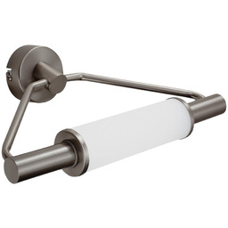 Kinkiet nad lustro MAJOR do łazienki 2X40W G9 SATYNA NIKIEL