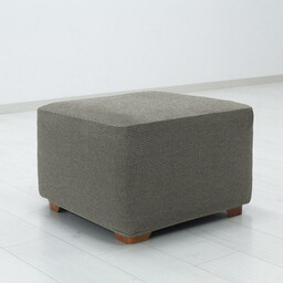 Nueva Textura Super streczowe pokrowce HARMONIA szare pufa (40 - 60 cm)