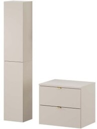 COMAD Zestaw mebli DALIA CASHMERE szafka z blatem CASHMERE 60 cm, 2 półsłupki 80x30 cm