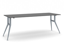 Stół konferencyjny do biura WIDE, 200x80 cm, grafit