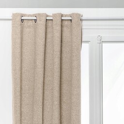 Zasłona Zaciemniająca Termiczna Beżowa Na Kółkach Na Przelotkach 140 x 260