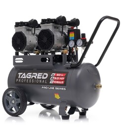 Profesjonalny kompresor bezolejowy, sprężarka 10 BAR 50L R4