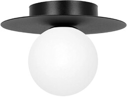 Lumes Czarna okrągła nowoczesna lampa sufitowa G1-D07