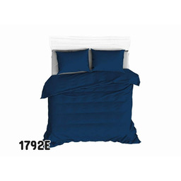 Extrapościel Pościel bawełniana 140x200 1792E granatowa navy 32 jednobarwna