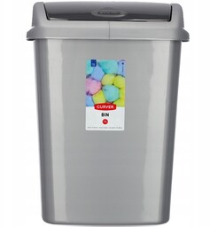 Kosz na śmieci uchylny Curver Dominik 10L, grafitowy