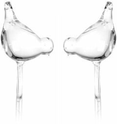 Progarden Szklany nawadniacz do podlewania roślin PTAK - 2 sztuki w komplecie