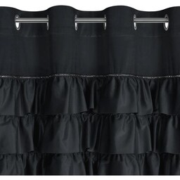EUROFIRANY Zasłona Sami 140 x 250 cm Czarny