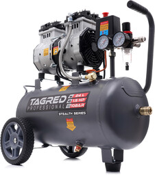 Kompresor bezolejowy dwutłokowy, sprężarka powietrza 24L TAGRED 1750W R2