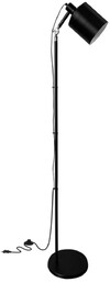 Prosta lampa podłogowa czarna 166 cm Zana 51-02853, wysoka, metalowa