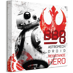 Gwiezdne Wojny Star Wars: The Last Jedi (BB-8 Resistance Hero) - obraz na płótnie