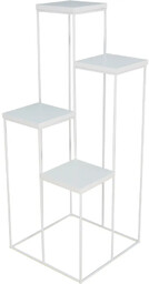 Elior Biały 4-poziomowy stojak na kwiaty W2-M55