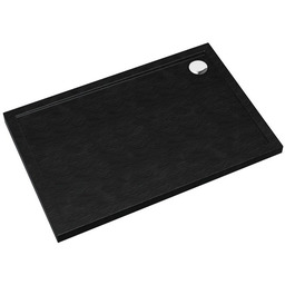 Schedpol Caspar New brodzik prostokątny + syfon 120x90cm Black Stone 3.2347/C/ST