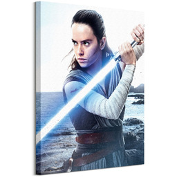 Gwiezdne Wojny Star Wars: The Last Jedi (Rey Engage) - obraz na płótnie