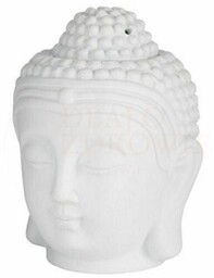 Głowa Buddy Kominek Zapachowy Ceramiczny, Biały