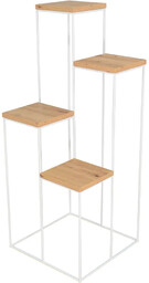 Elior Skandynawski stojak na kwiaty biały + dąb artisan P4-M41