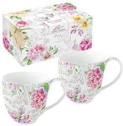 KUBKI PORCELANOWE Queen s Garden Ogród Królowej KPL. 2 Szt.