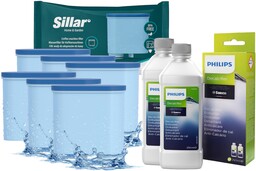 Sillar 6x filtr do ekspresu Saeco Philips odkamieniacz Philips CA6700