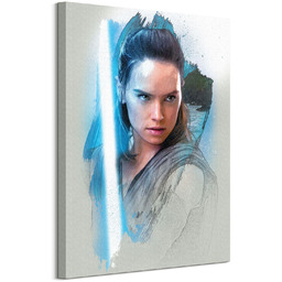 Gwiezdne Wojny Star Wars: The Last Jedi (Rey Brushstroke) - obraz na płótnie