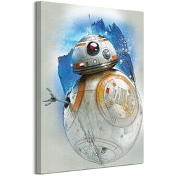 Gwiezdne Wojny Star Wars: The Last Jedi (BB-8 Brushstroke) - obraz na płótnie