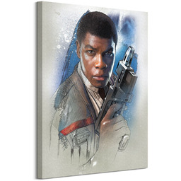 Gwiezdne Wojny Star Wars: The Last Jedi (Finn Brushstroke) - obraz na płótnie