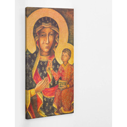 Czarna Madonna Częstochowska - obraz polycanvas, 70x140