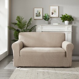 4Home Pokrowiec elastyczny na fotel Magic clean beżowy, beżowy, 75 - 95 cm