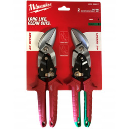 Zestaw offsetowych nożyc do blachy 2 szt 4932499017 Milwaukee