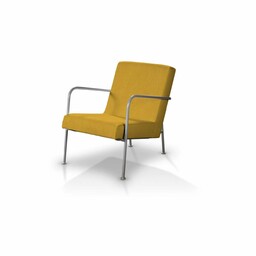 Pokrowiec na fotel Ikea PS, musztardowy szenil, fotel Ikea PS, Etna
