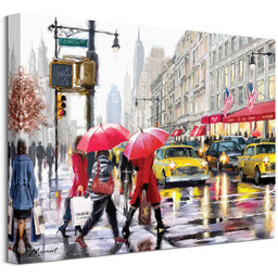 New York Shoppers - obraz na płótnie