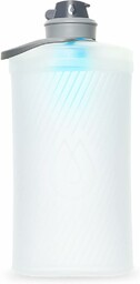 HydraPak FLUX + ZESTAW FILTRÓW 1,5 L - Składana butelka na wodę turystyczną - Nie zawiera BPA, ultralekka zakrętka antyrozlana - przezroczysta