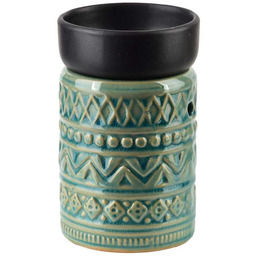 Kominek zapachowy ceramika zielono czarny 7,5x7,5x12 HTTP1533