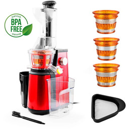 Wyciskarka wolnoobrotowa 3 filtry Kitchencook ULTIMATE RED