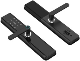 Inteligentny zamek do drzwi, elektroniczny na kartę RFID 13, 56 mHz, hasło i odcisk palca SecureEntry-HL300