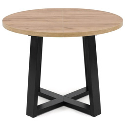 Stół Okrągły STL 90/2 Dąb Złoty Rozkładany