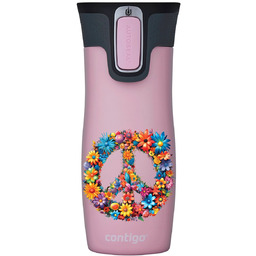 Kubek Termiczny Contigo West Loop 2.0 470Ml - Różowy Mat- Peace